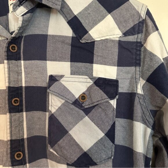 Wrangler Men’s Western Blue Plaid Button Down Size Small - Picture 5 of 12